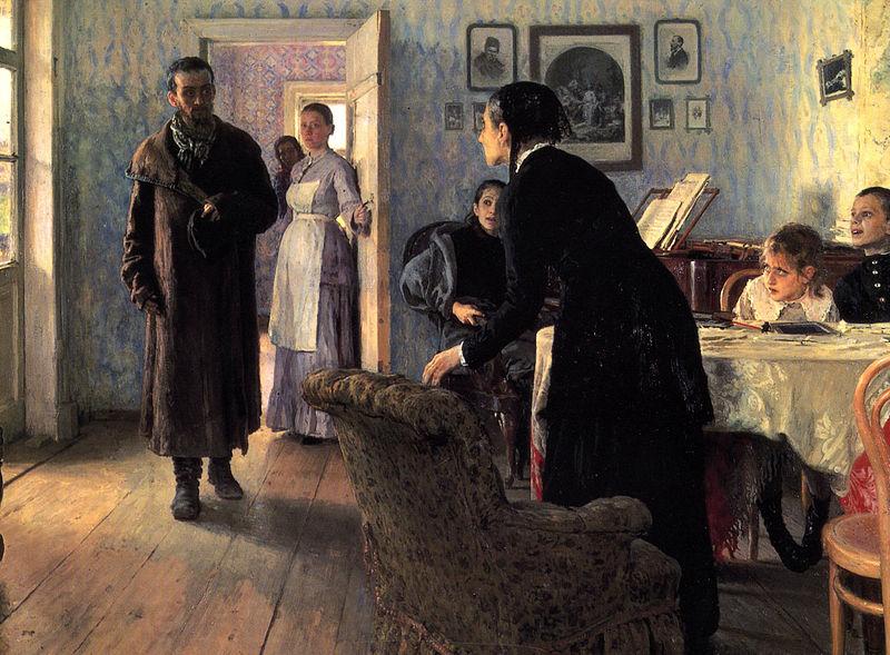 Ilya Repin Unexpected Visitors or Unexpected return